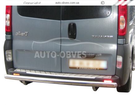 Rear bumper protection Trafic, Vivaro, Primastar - type: single pipe фото 0