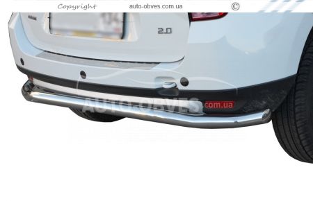 Renault Duster rear bumper protection - type: single pipe фото 0