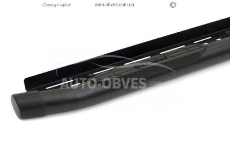Side steps Toyota Hilux 2006-2012 pipe with platform d70mm, color: black photo 2