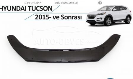 Дефлектор капоту Hyundai Tucson 2019-2021 фото 3