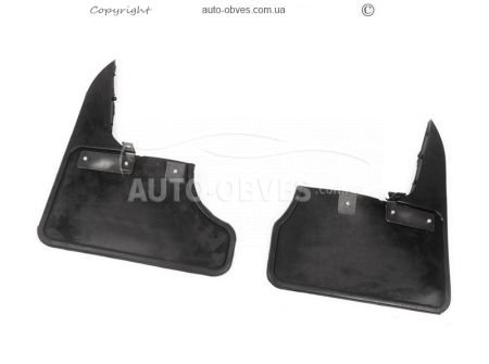 Mud flaps model Volkswagen T5 restyling 2010-2015 - type: rubber, rear фото 0