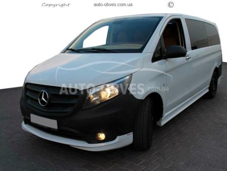 Тюнінг обвіс на передній бампер Mercedes Vito, w447 2014-... - тип: під фарбування фото 3