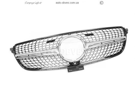 Grille Mercedes GLE coupe C292 2014-2018 - type: diamond silver фото 2