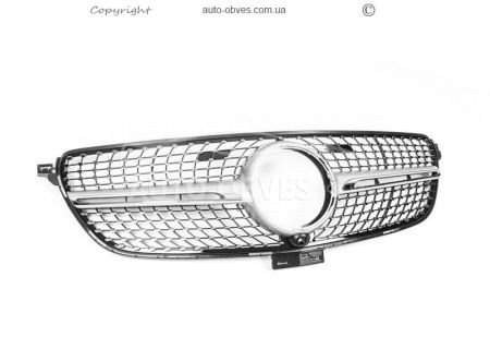 Grille Mercedes GLE coupe C292 2014-2018 - type: diamond silver фото 1