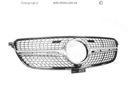 Тюнинг решетка радиатора с местом под камеру Mercedes GLE - тип: coupe, Diamond фото 2