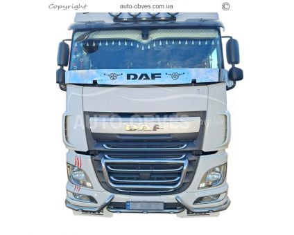Дефлектор капоту мухобійка DAF XF euro 6 - тип: v3 фото 3