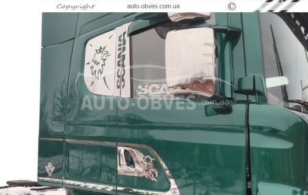 Накладки на дзеркала Scania R, G - тип: штамповка 3D фото 16