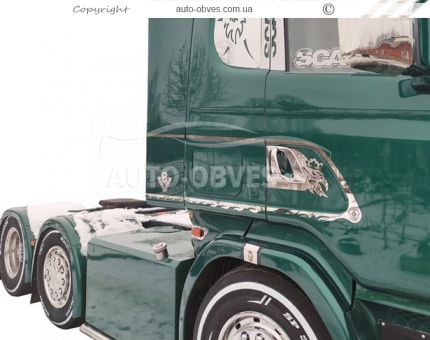 Накладки на ручки Scania R, G - тип: штамповка 3D фото 12