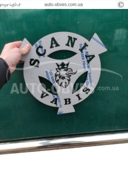 Накладка VABIS великий лого Scania всі моделі - 1 штука фото 6