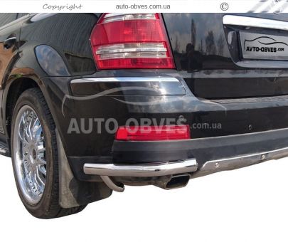Rear bumper protection Mercedes GL class - type: single corners фото 0