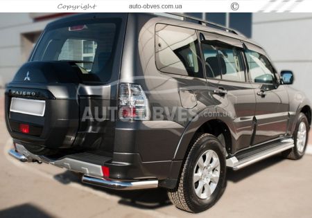 Захист заднього бампера Mitsubishi Pajero Wagon IV - тип: кути одинарні фото 6