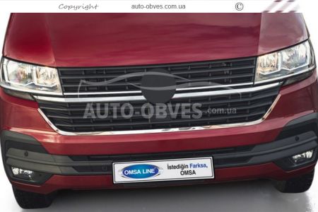 Обводка решітки в бампері Volkswagen T6 2020-... фото 2