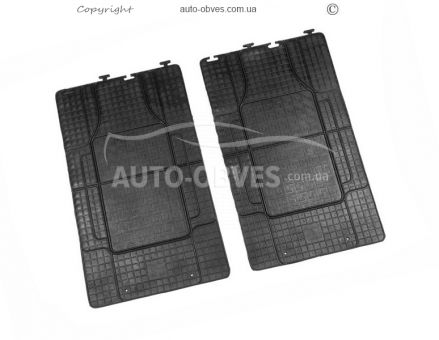 Floor mats Volkswagen Caddy 2010-2015 - type: universal for the 2nd or 3rd row, 143x42 cm фото 1
