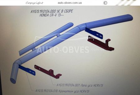 Double arc Honda CRV 2013-2016 фото 2