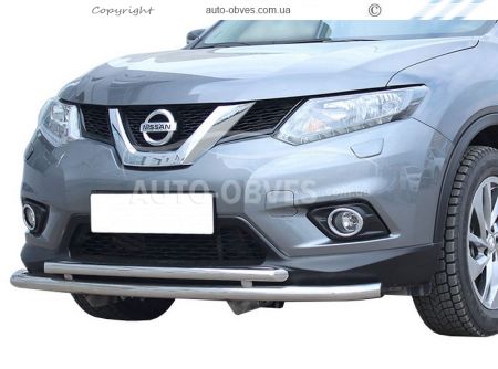 Двойная дуга Nissan X-Trail 2014-2017 фото 0