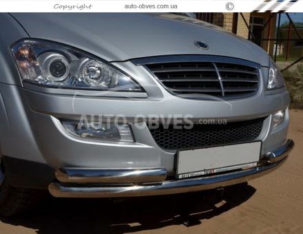 Ssangyong Kyron front bumper protection фото 1