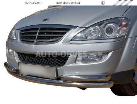 Ssangyong Kyron front bumper protection фото 0