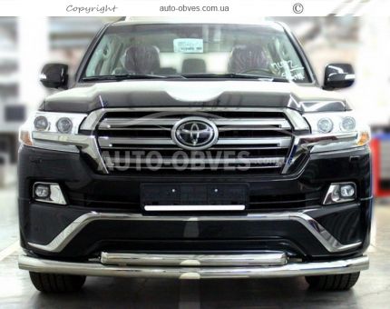 Двойная дуга Toyota Land Cruiser 200 2016-2018 -тип: комплектация Executive фото 1