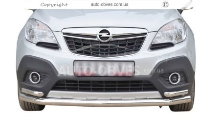 Защита переднего бампера Opel Mokka фото 0