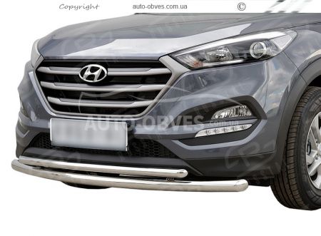 Двойная дуга Hyundai Tucson 2015-2019 фото 0