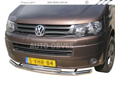 Двойная дуга Volkswagen T5 2010-2015 Caravelle, Multivan, Transporter фото 0