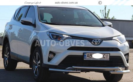 Захист переднього бампера Toyota Rav4 2016-2019 фото 2