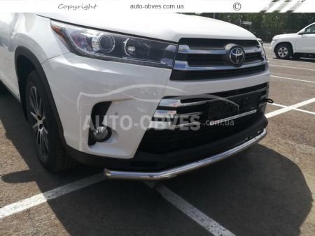Одинарная дуга Toyota Highlander 2017-2020 фото 2