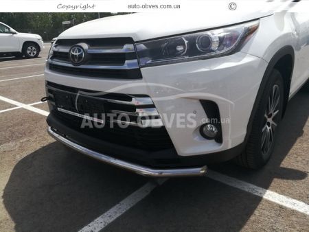 Одинарная дуга Toyota Highlander 2017-2020 фото 3