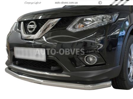 Одинарная дуга Nissan X-Trail 2014-2017 - тип: длинный вариант фото 0