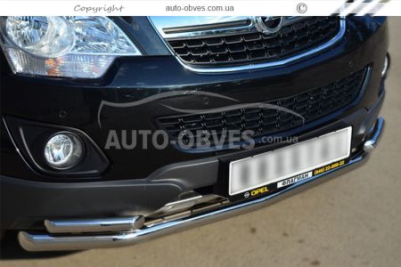Защита переднего бампера Opel Antara фото 1