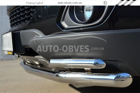 Защита переднего бампера Opel Antara фото 3
