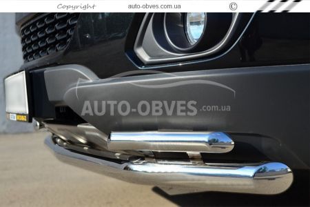 Opel Antara front bumper protection фото 3