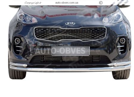 Защита переднего бампера Kia Sportage 2019-2021 фото 0