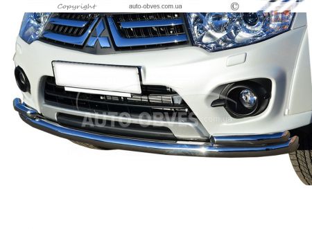 Front bumper protection Mitsubishi L200, Pajero Sport фото 0