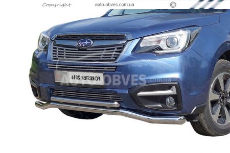 Front bumper protection Subaru Forester 2012-2017, expected фото 0