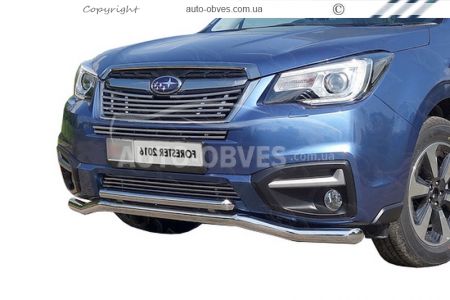 Защита переднего бампера Subaru Forester 2012-2017, ожидается фото 0