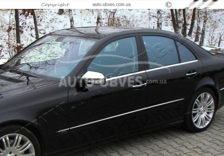 Outer window trim lower Mercedes W211 4 pcs фото 3