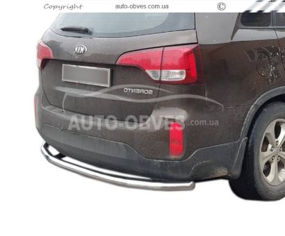 Защита заднего бампера Kia Sorento 2013-2016 - тип: одинарная труба фото 0