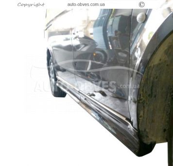 Боковые пороги Mercedes Vito, w447 2014-… - тип: под покраску extra long фото 2
