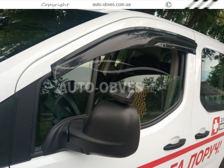 Opel Vivaro 2020-... window deflectors - type: 2 pcs, sunplex sport фото 5