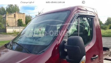 Дефлекторы окон Renault Master 2010-2023 - тип: 2 шт, sunplex sport фото 2