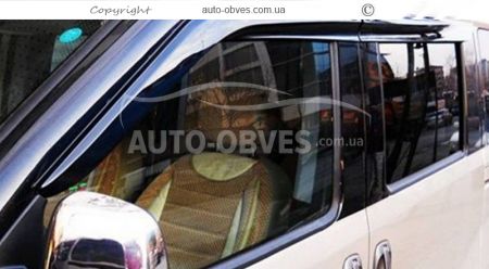 Дефлектори вікон Fiat Doblo III nuovo 2010-2014-... - тип: 4 шт sunplex sport фото 2