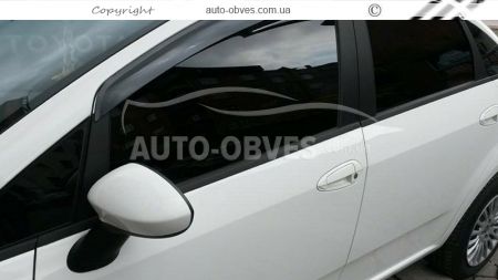 Window deflectors Fiat Linea 2006-2018 - type: 4 pcs, sunplex sport фото 2