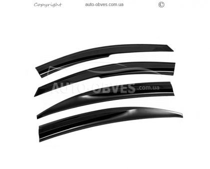 Window deflectors Hyundai Accent 2006-2010 - type: 4 pcs., sunplex sport фото 1