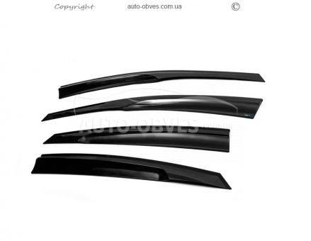 Window deflectors Hyundai Elantra 2011-2015 - type: 4 pcs, sunplex sport фото 0