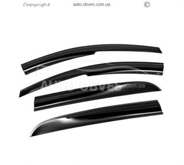 Window deflectors Toyota Prius 2009-2015 - type: 4 pcs, sunplex sport фото 1