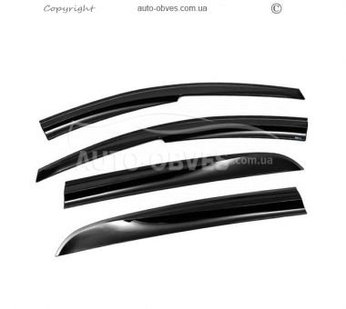 Window deflectors Toyota Auris 2012-2018 - type: 4 pcs, sunplex sport фото 1