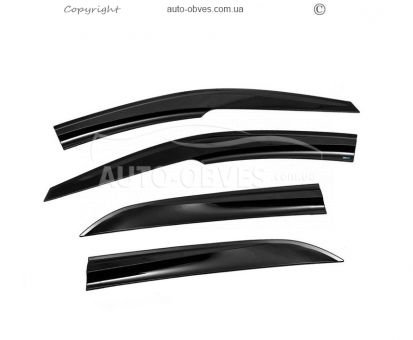 Window deflectors Hyundai I20 2012-2014 - type: 4 pcs, sunplex sport фото 1