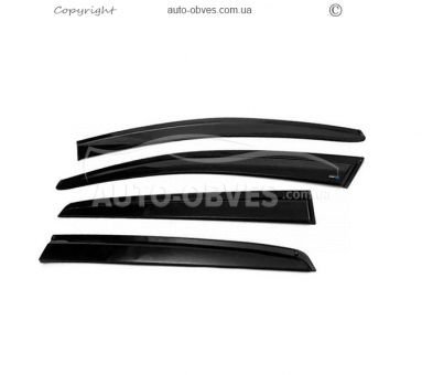 Window deflectors Peugeot 308 2007-2013 - type: 4 pcs, sunplex sport фото 0