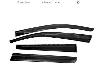 Window deflectors Toyota Hilux 2015-... - type: 4 pcs, sunplex sport фото 0